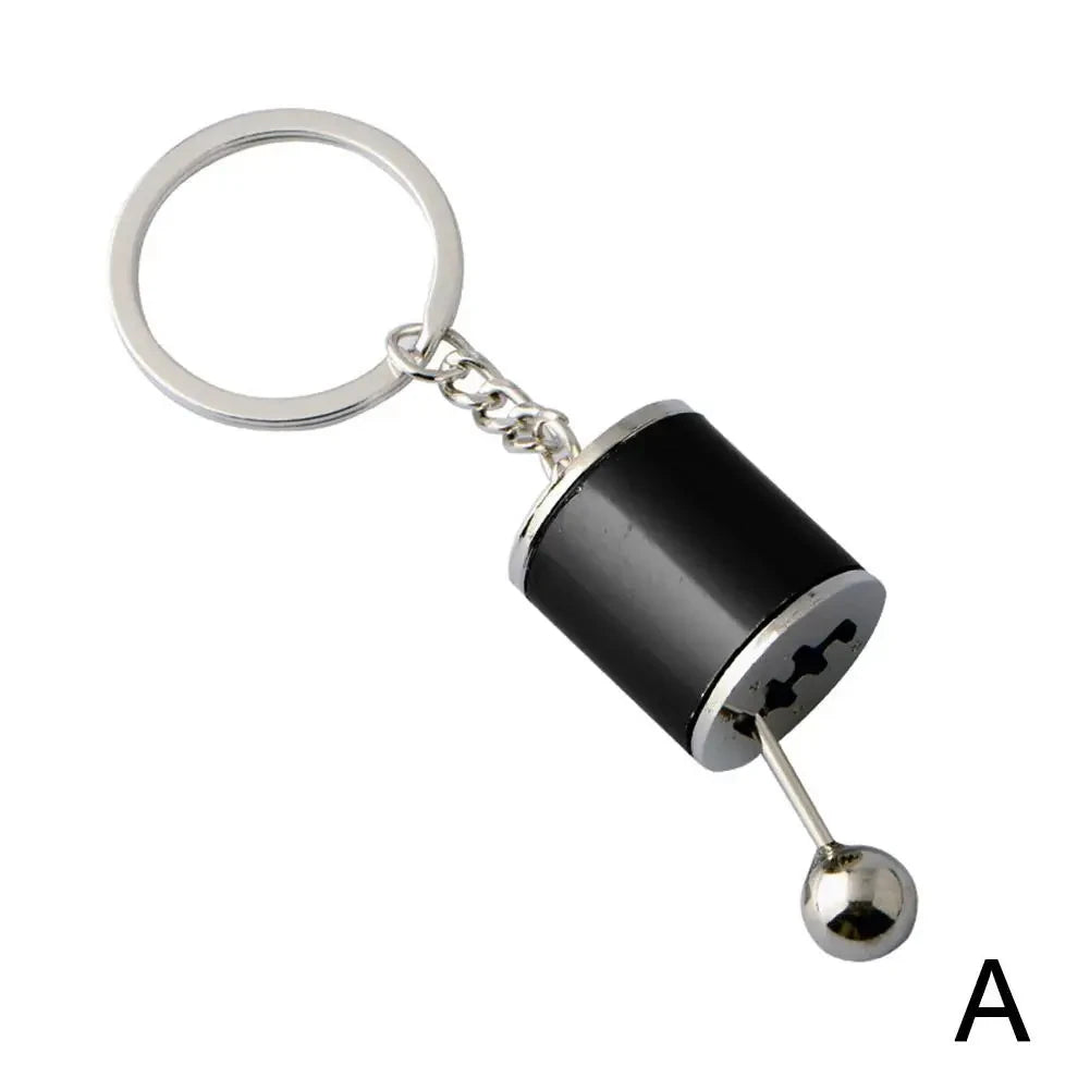 1 Creative Car Transmission Metal Keychain Pendant, Gear Lever, Manual Gear Lever, Automatic Keychain, Car Styling Accessory