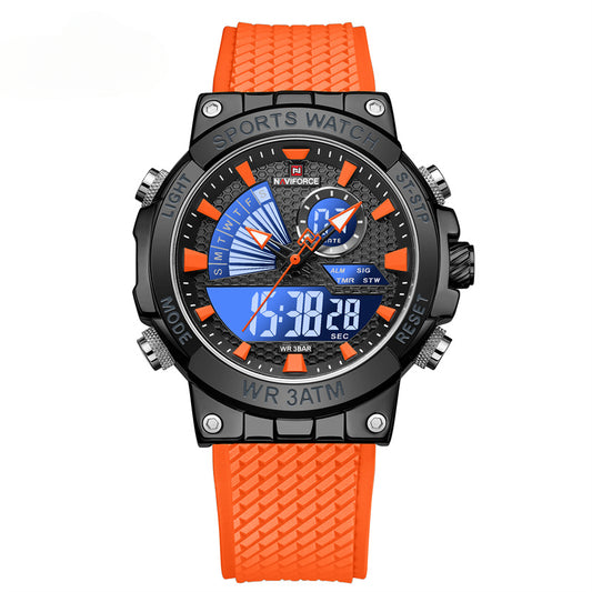 Fashion High Quality Watches For Men Military Dual Display Sport Waterproof Quartz Digital Wristwatch Clearance Watch