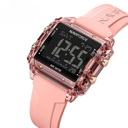 New Women Watch Silicone Strap LED Digital Sports Watch Fashion Casual Waterproof Electronic Wristwatch