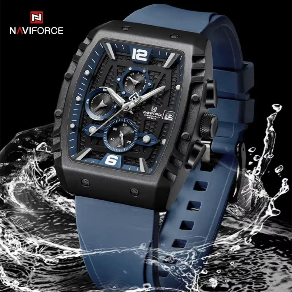 New Men Luxury Watches Chronograph Sport Quartz Wristwatch Waterproof Luminous Date Watch