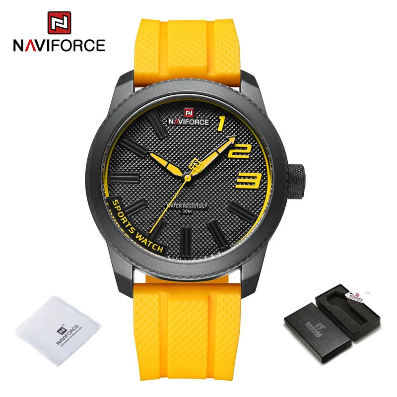 Silicone Strap Men's Watches Waterproof Sport Quartz Military Watch Men Watch