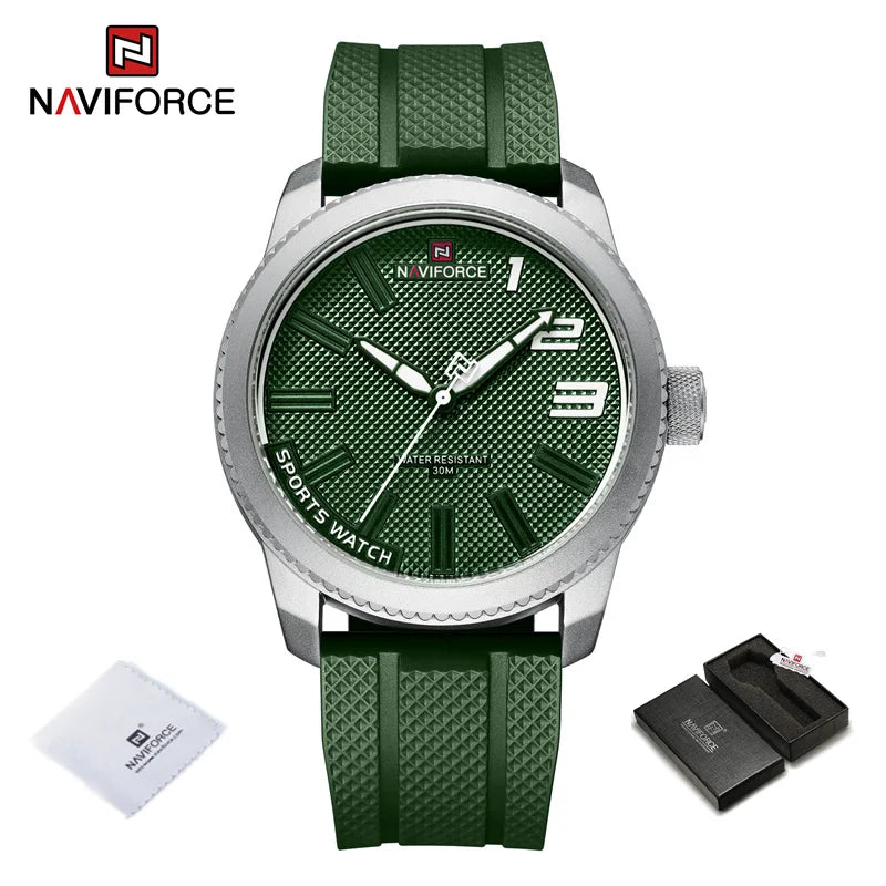 Silicone Strap Men's Watches Waterproof Sport Quartz Military Watch Men Watch