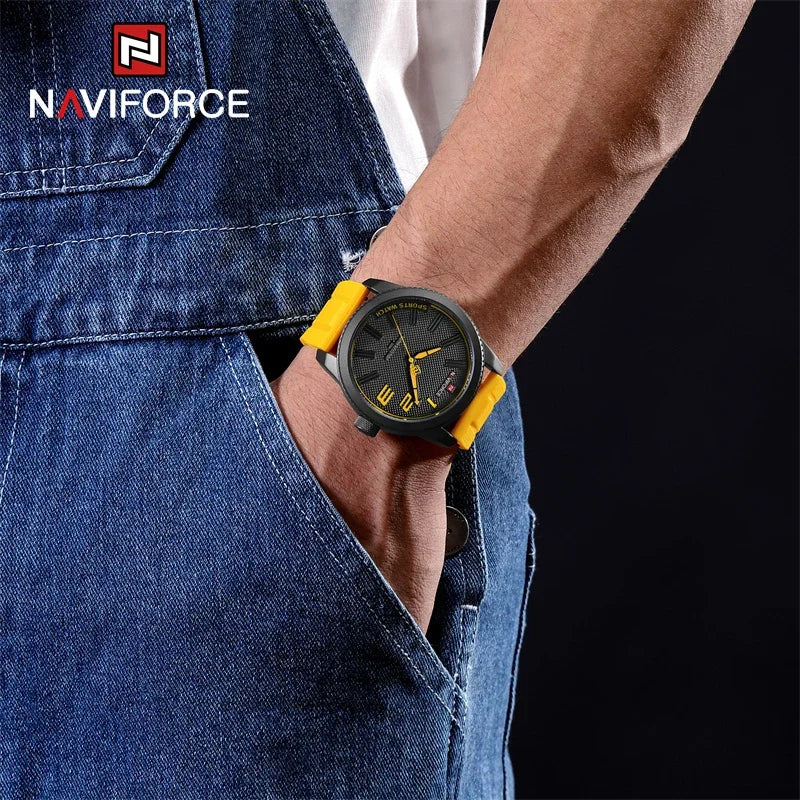 Silicone Strap Men's Watches Waterproof Sport Quartz Military Watch Men Watch