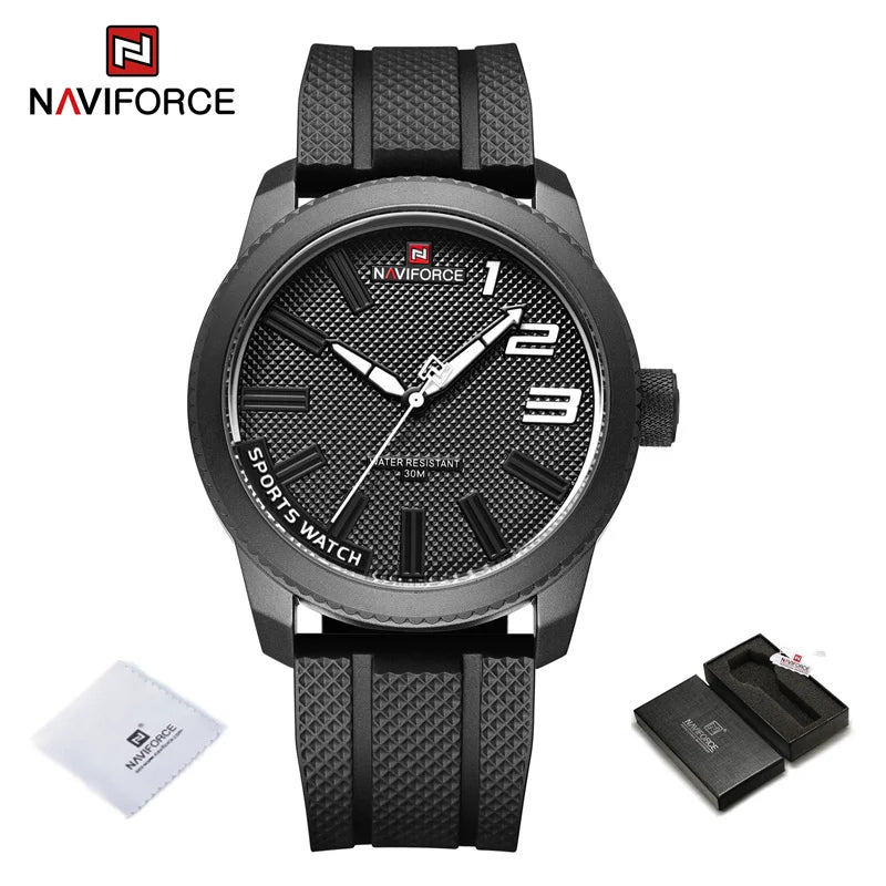 Silicone Strap Men's Watches Waterproof Sport Quartz Military Watch Men Watch