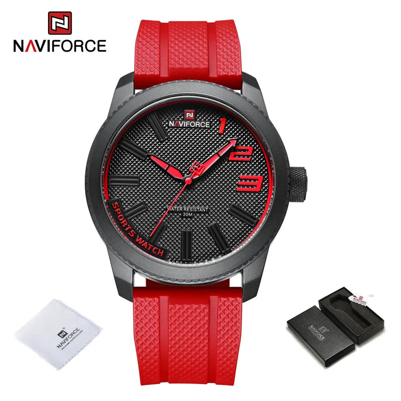 Silicone Strap Men's Watches Waterproof Sport Quartz Military Watch Men Watch