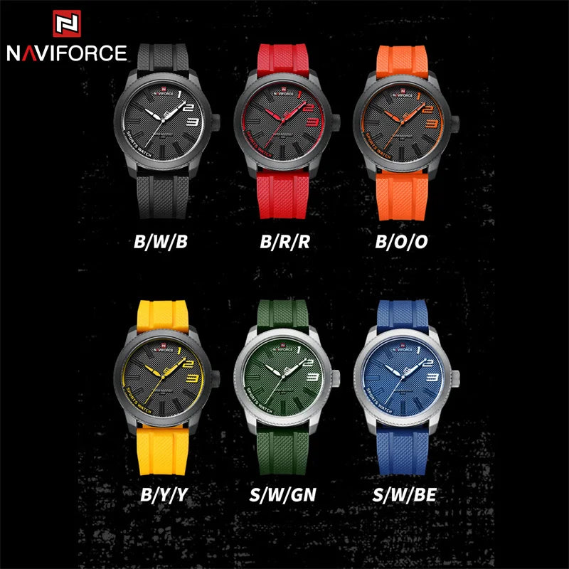 Silicone Strap Men's Watches Waterproof Sport Quartz Military Watch Men Watch