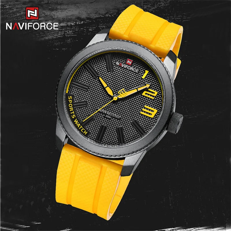 Silicone Strap Men's Watches Waterproof Sport Quartz Military Watch Men Watch