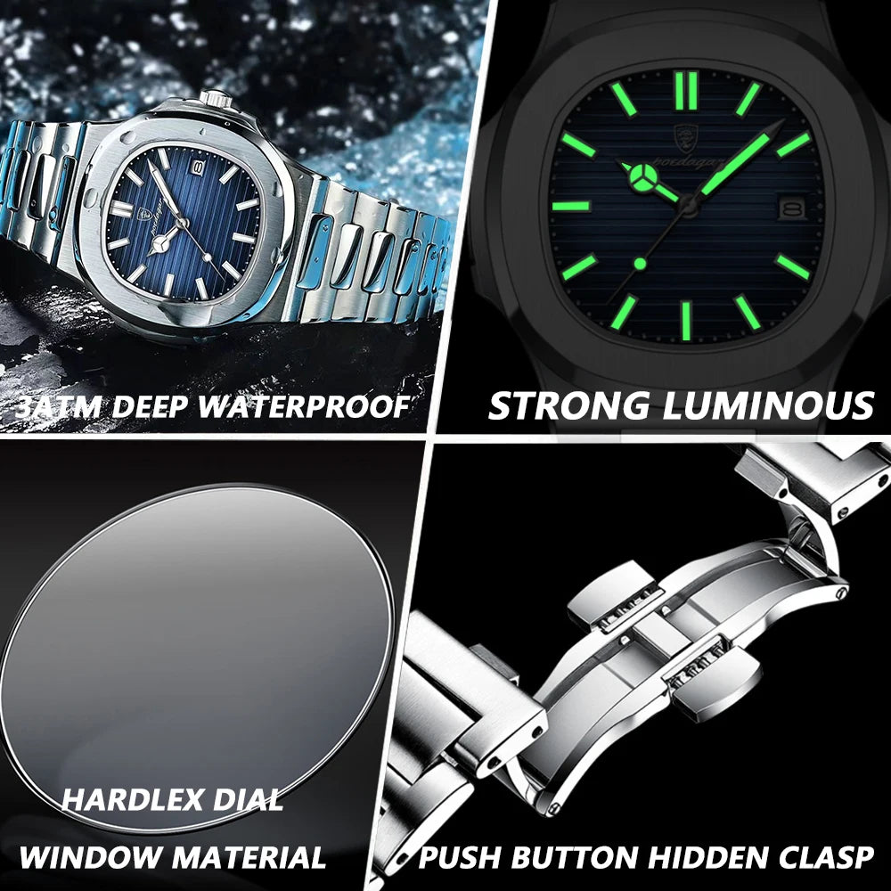 Poedagar Waterproof Men Watches