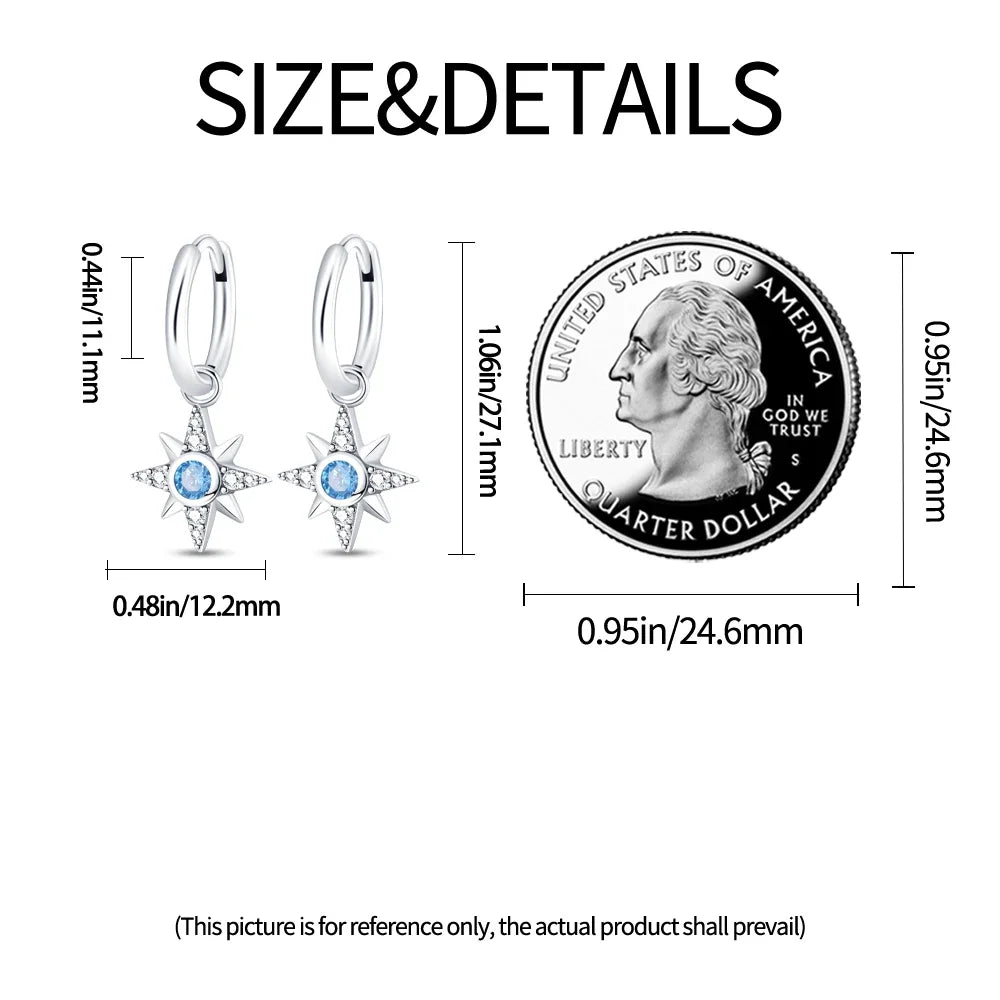 Silver Inlaid With Zircon Earrings Angels Heart-shaped Ear Loops Fine Jewelry Women Fashion Party Gift