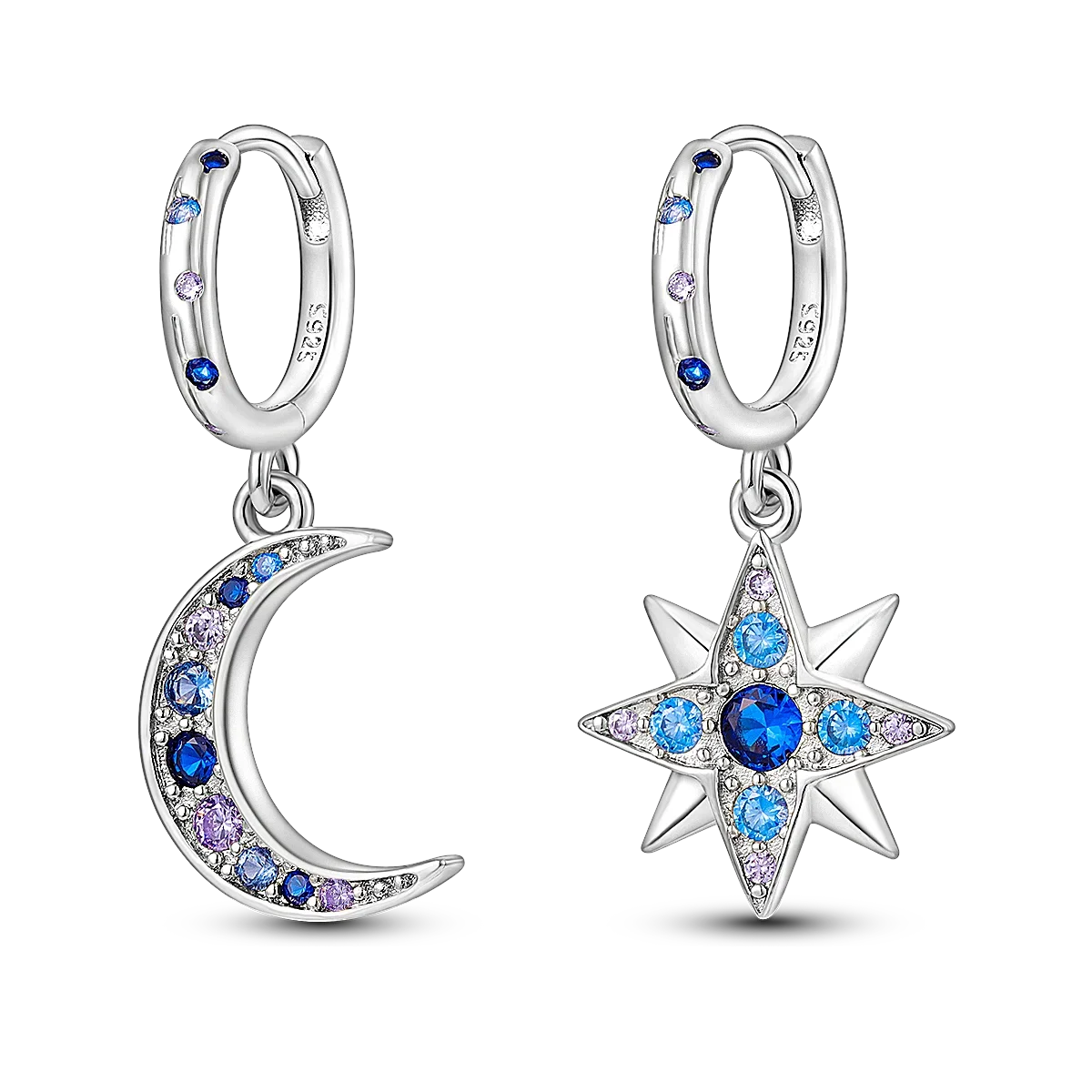 Ear Loops Star Sun Earrings Pendant Simple Jewelry For Women Girls Party Gifts