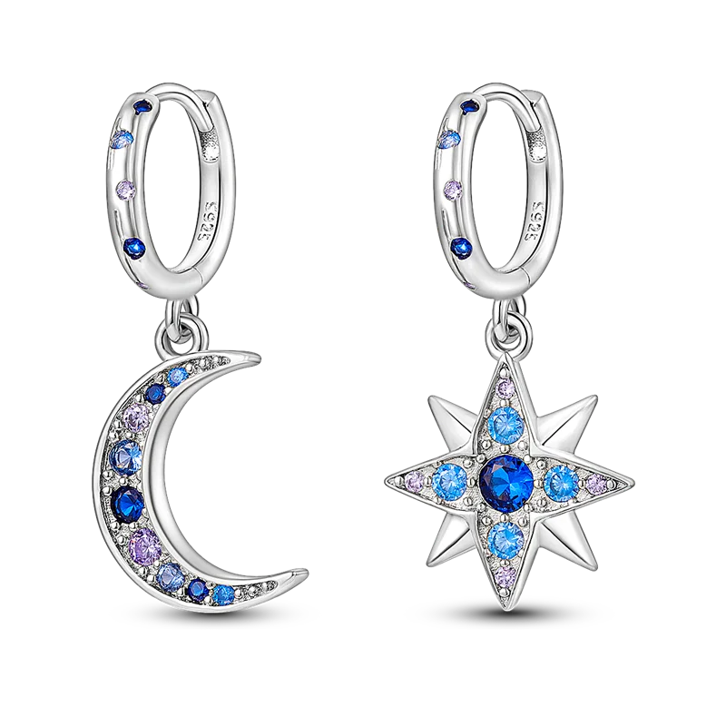 Ear Loops Star Sun Earrings Pendant Simple Jewelry For Women Girls Party Gifts