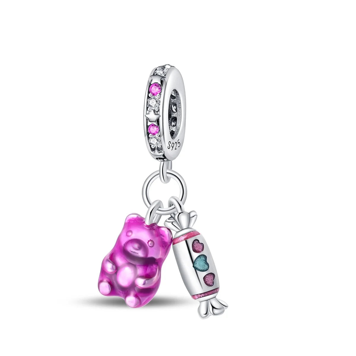 Silver Afternoon Tea Series Fruit Snacks Charm Beads Fits Bracelets