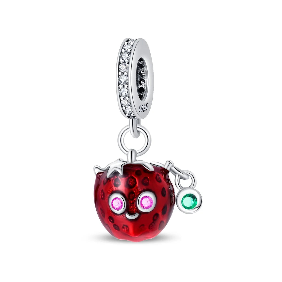 Silver Afternoon Tea Series Fruit Snacks Charm Beads Fits Bracelets