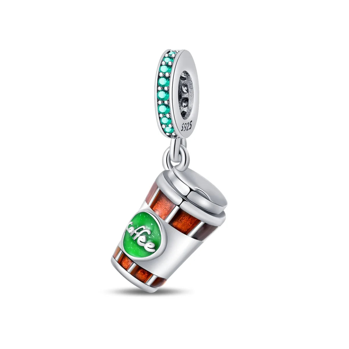 Silver Afternoon Tea Series Fruit Snacks Charm Beads Fits Bracelets