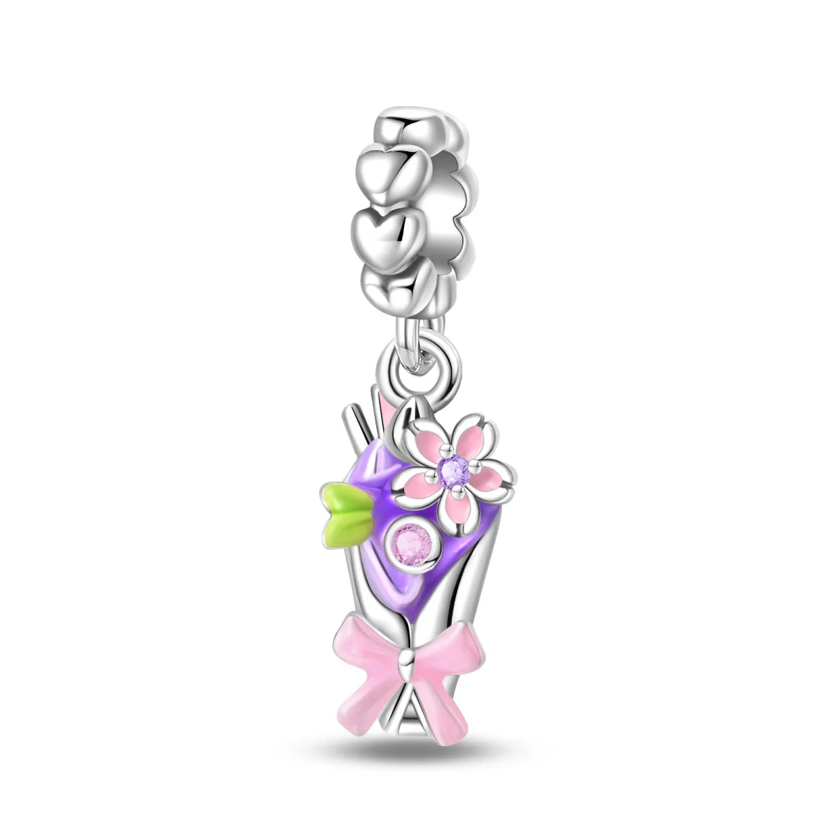 Silver Afternoon Tea Series Fruit Snacks Charm Beads Fits Bracelets