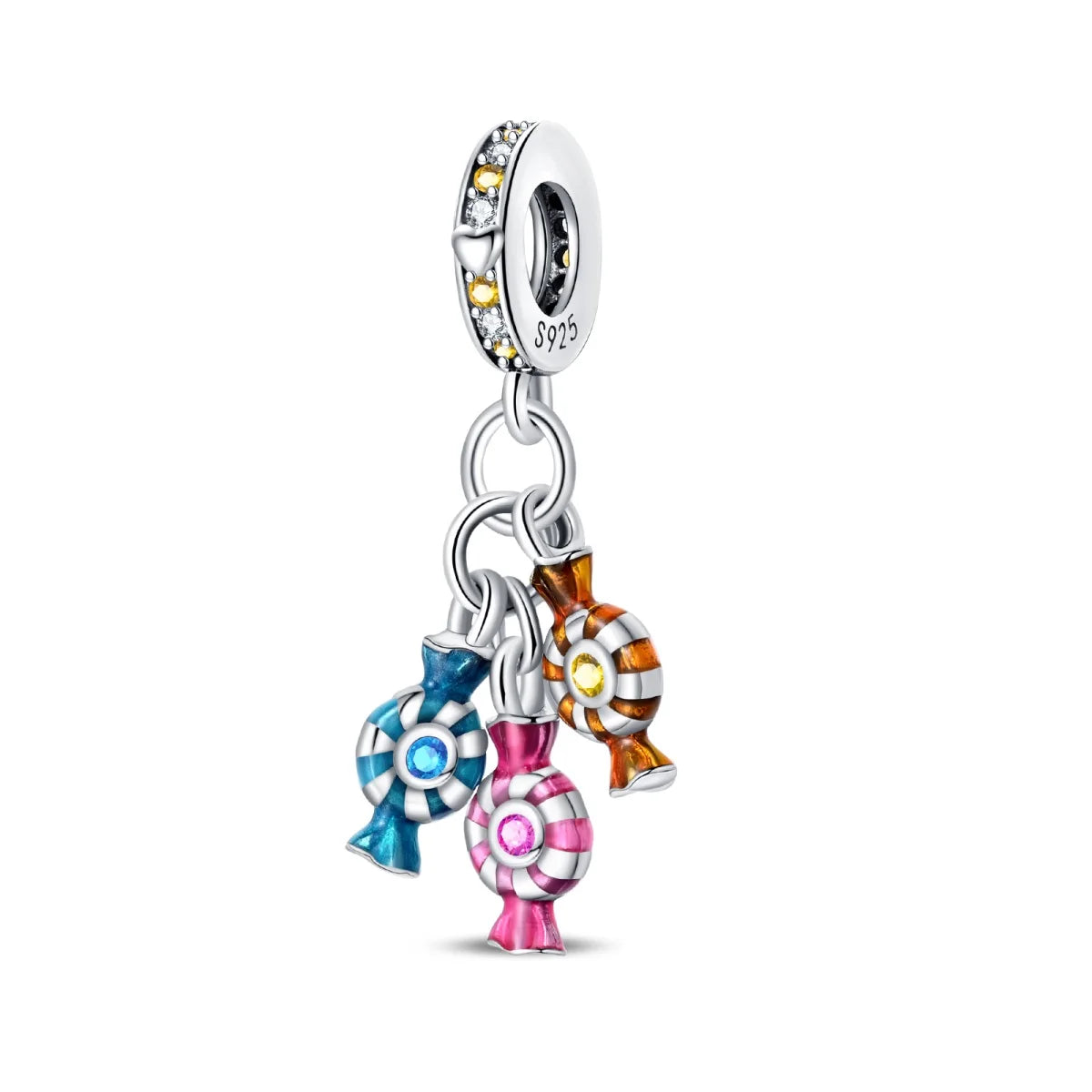 Silver Afternoon Tea Series Fruit Snacks Charm Beads Fits Bracelets