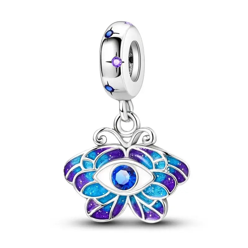 Silver Butterfly Pendant Fits Bracelets For Women Pendants