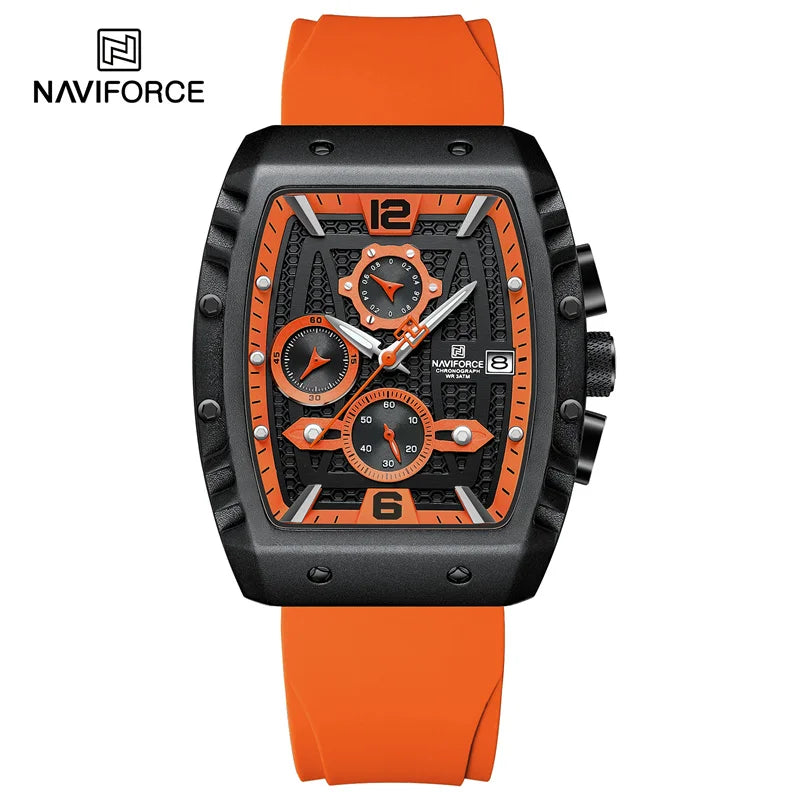 New Men Luxury Watches Chronograph Sport Quartz Wristwatch Waterproof Luminous Date Watch