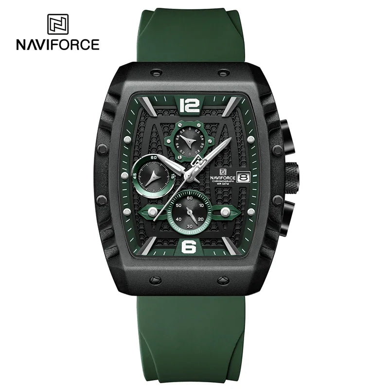 New Men Luxury Watches Chronograph Sport Quartz Wristwatch Waterproof Luminous Date Watch