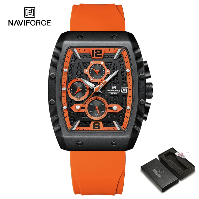 New Men Luxury Watches Chronograph Sport Quartz Wristwatch Waterproof Luminous Date Watch