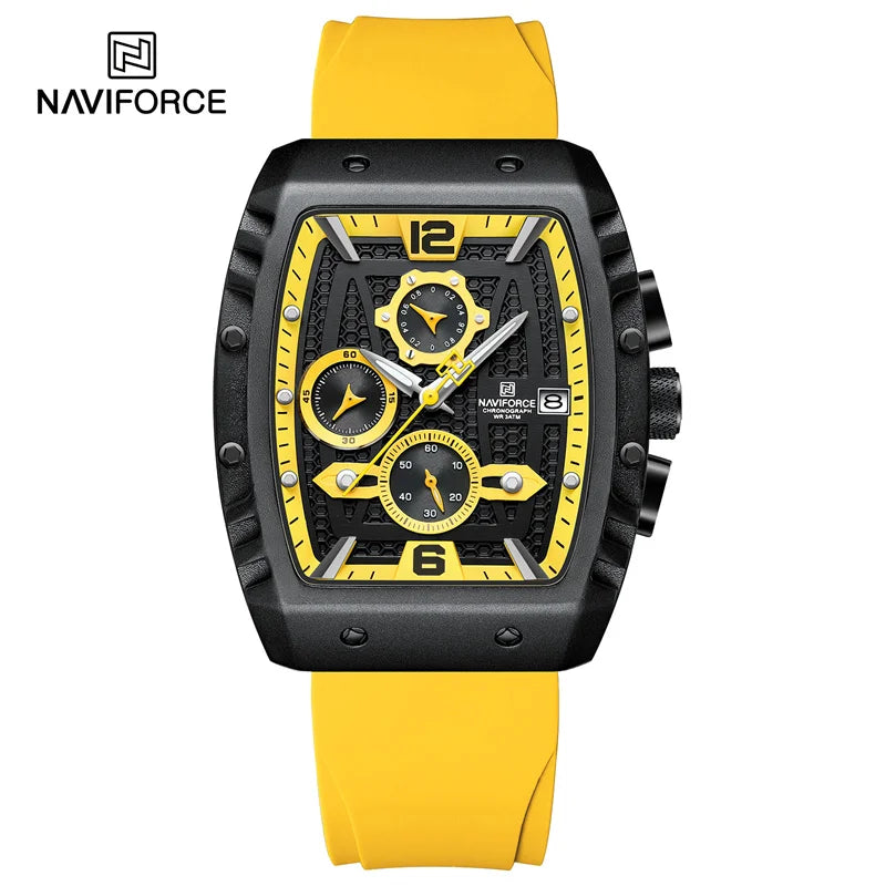 New Men Luxury Watches Chronograph Sport Quartz Wristwatch Waterproof Luminous Date Watch