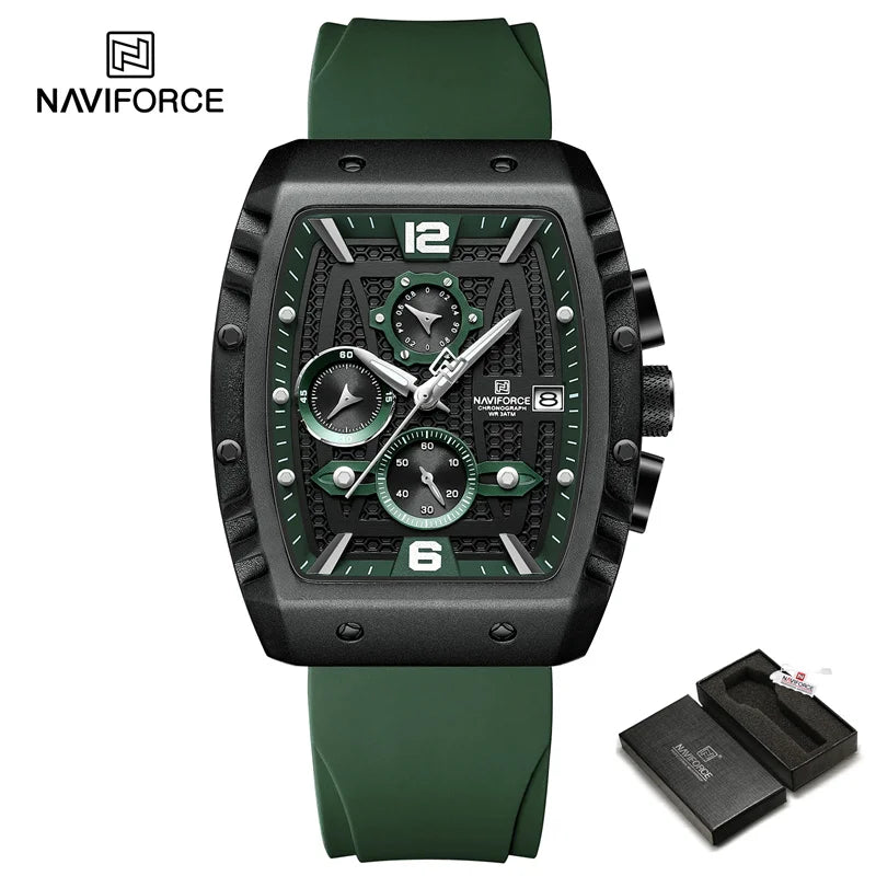 New Men Luxury Watches Chronograph Sport Quartz Wristwatch Waterproof Luminous Date Watch