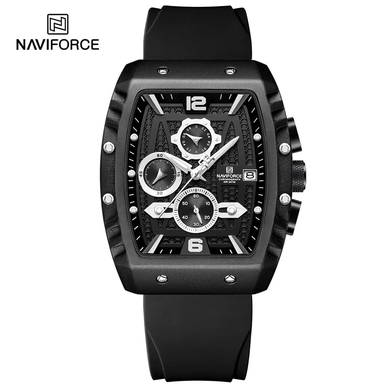 New Men Luxury Watches Chronograph Sport Quartz Wristwatch Waterproof Luminous Date Watch