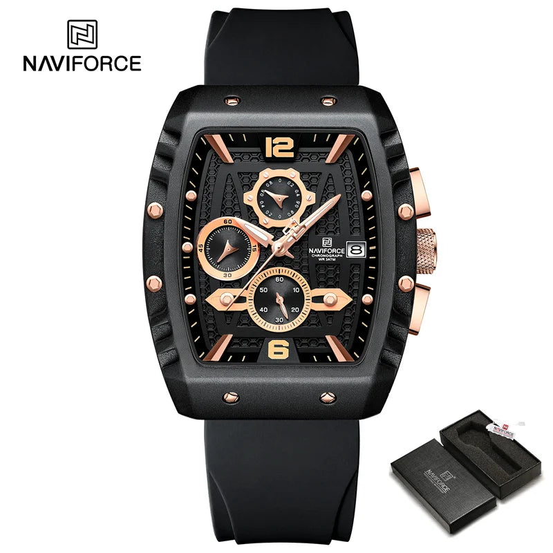 New Men Luxury Watches Chronograph Sport Quartz Wristwatch Waterproof Luminous Date Watch