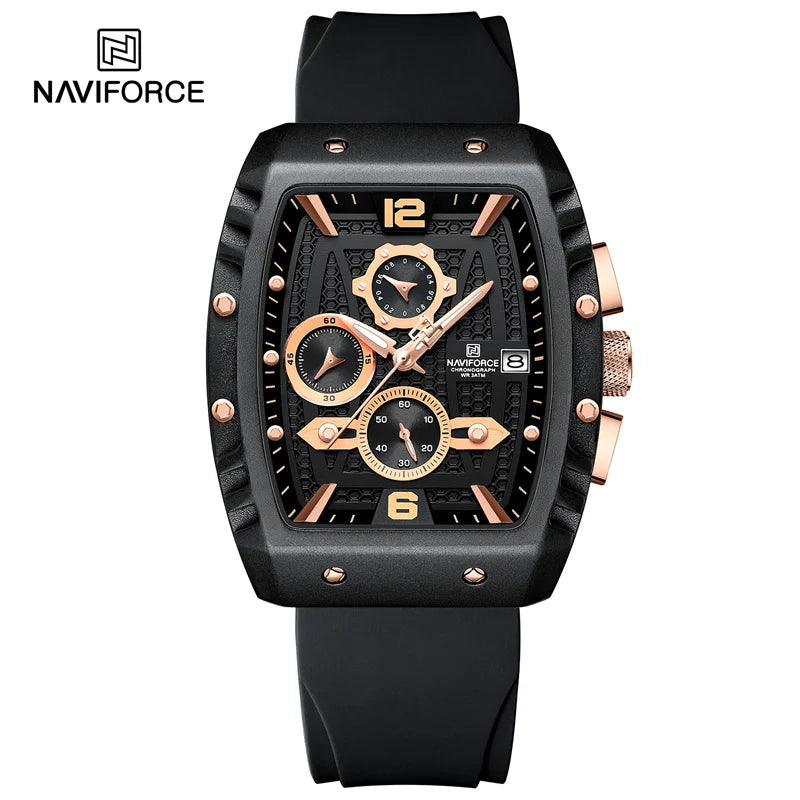 New Men Luxury Watches Chronograph Sport Quartz Wristwatch Waterproof Luminous Date Watch