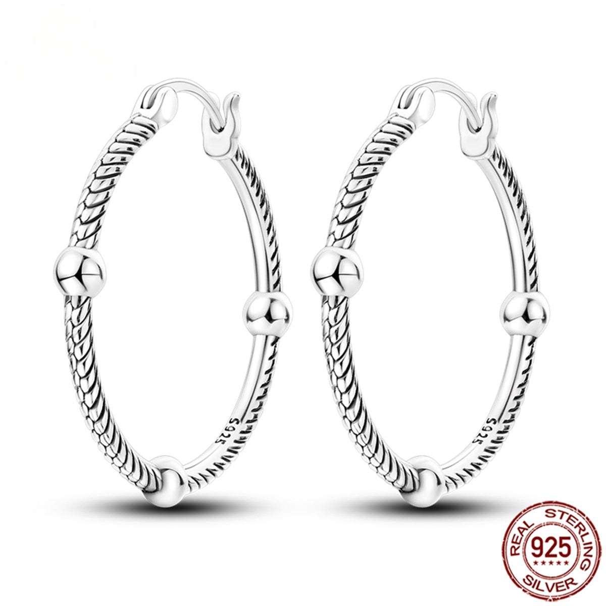 925 Pave CZ Heart Hoop Earrings Women Jewellery Fashion Gift Fine Shiny Accessories