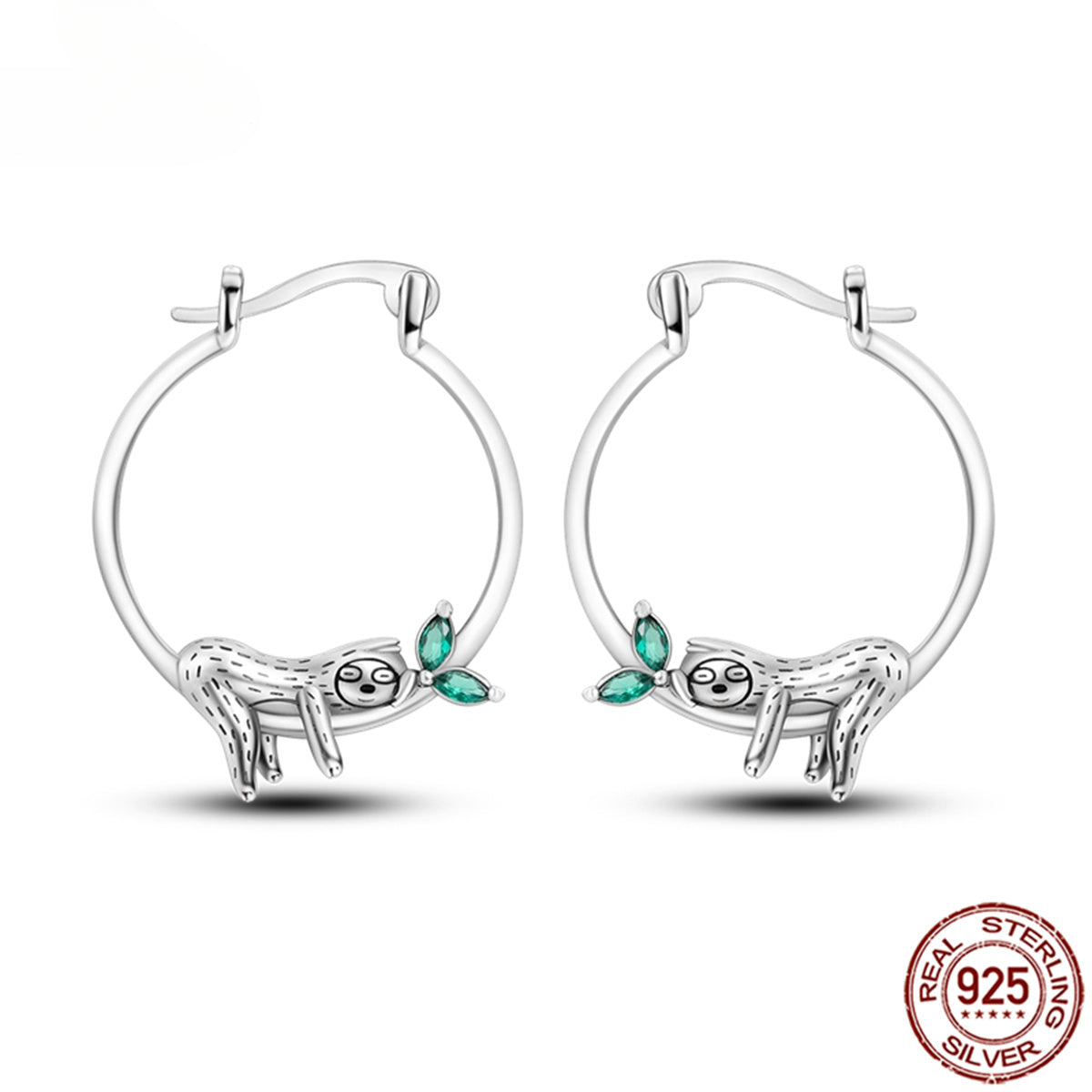 925 Pave CZ Heart Hoop Earrings Women Jewellery Fashion Gift Fine Shiny Accessories