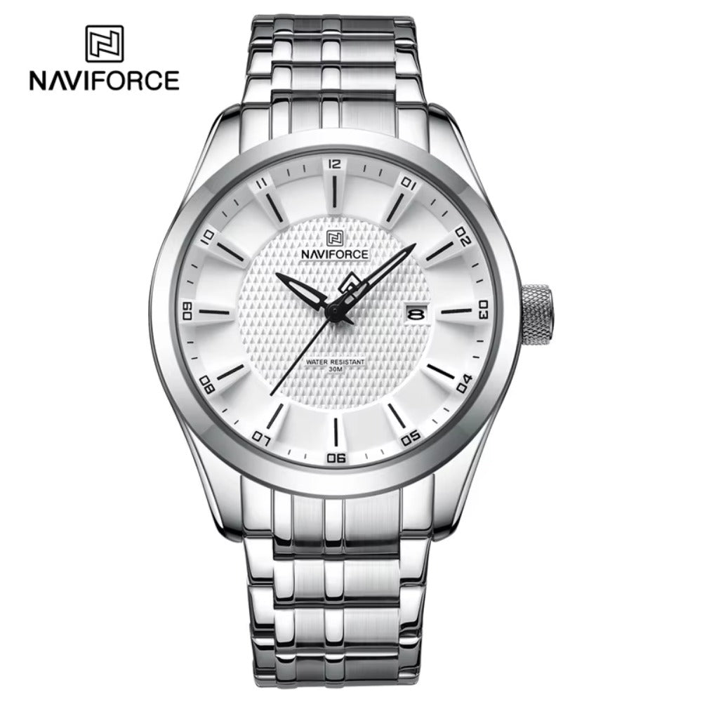 Men's Watch Waterproof Quartz Business Casual Wristwatches Stainless Steel Strap Date Watch