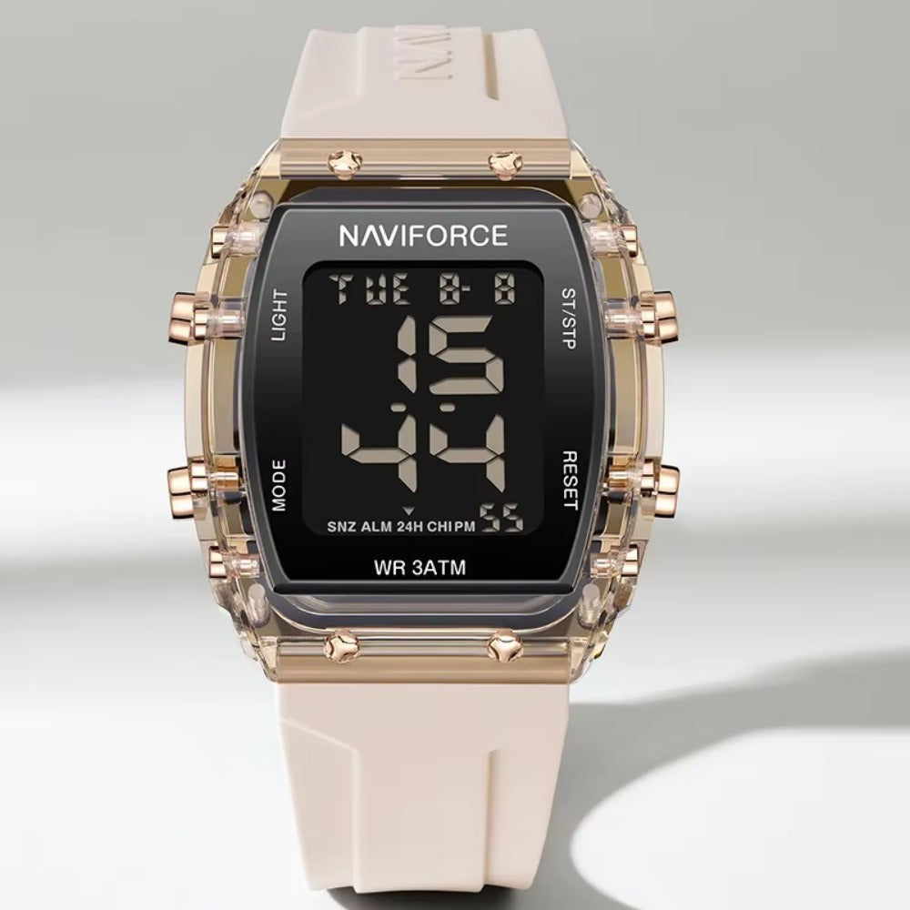 Women Watch Waterproof Square Wristwatches LED Digital Silicone Strap Sport Electronic Watch