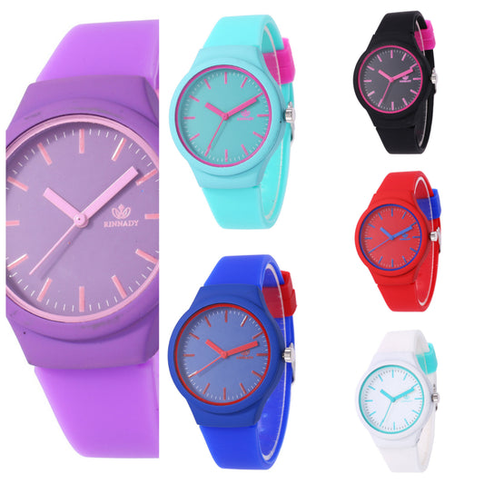 Silicone Quartz Watch for Boys & Girls – Fashionable Children's Watch, Silicone Band