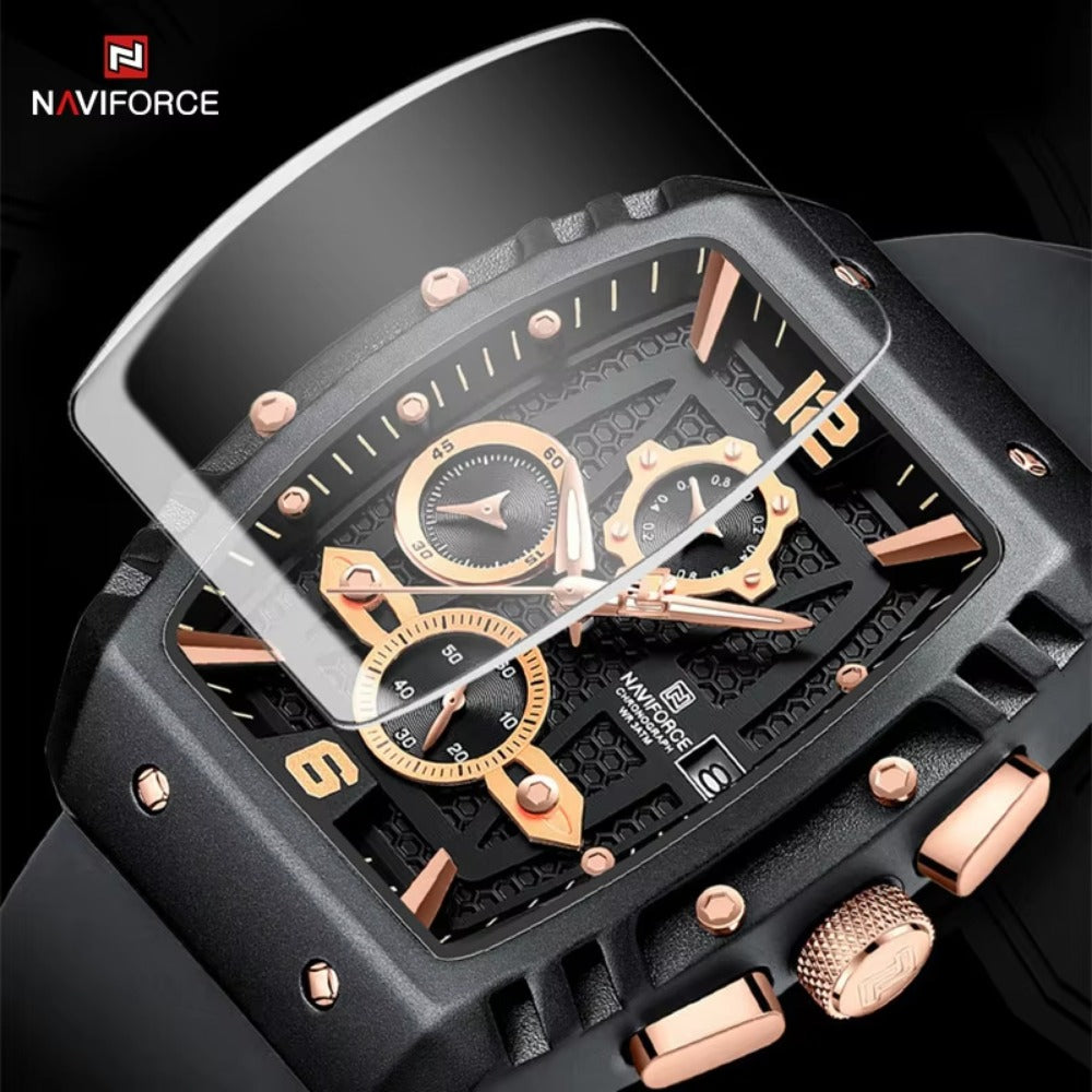 New Design Men's Watches Silicone Band Military Quartz Wristwatches Fashion Waterproof  Watch