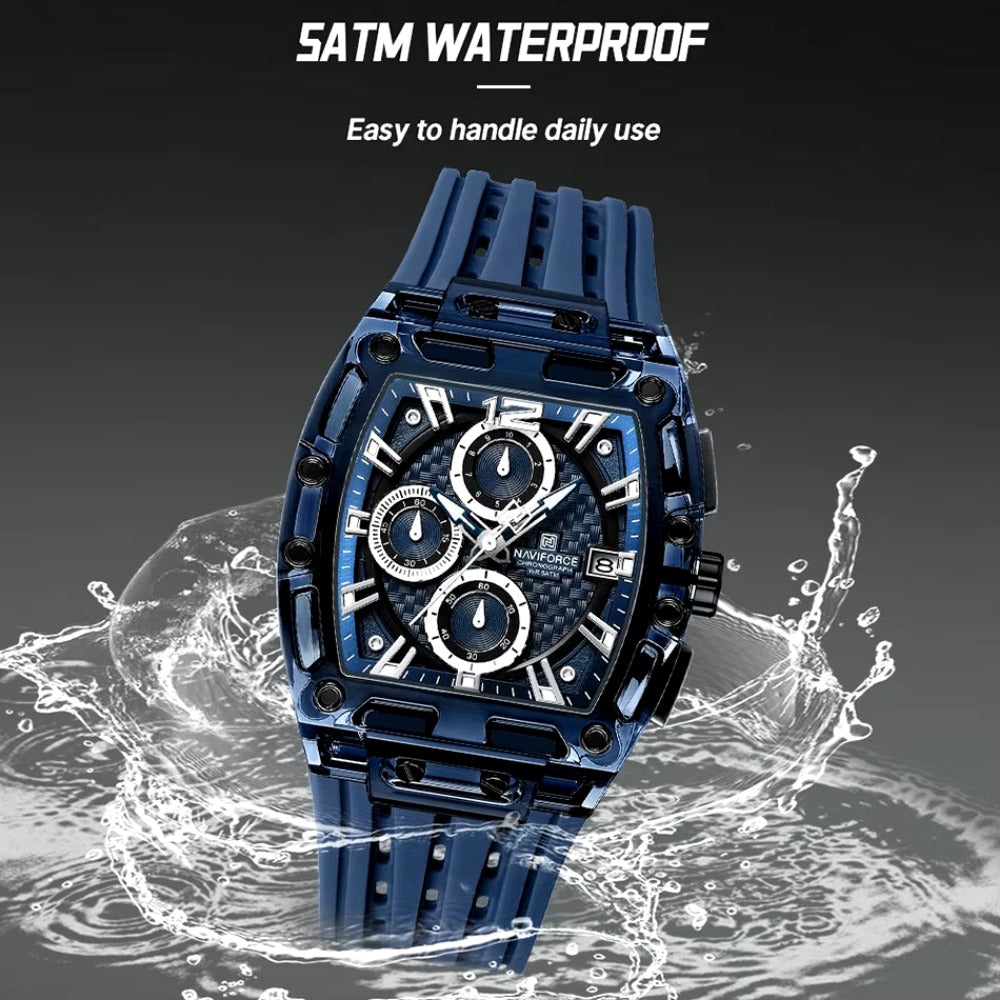 Men's Watch High Quality Quartz Fashion Watch Waterproof Silicone Watch for Men Luminous Date Sports Wristwatches