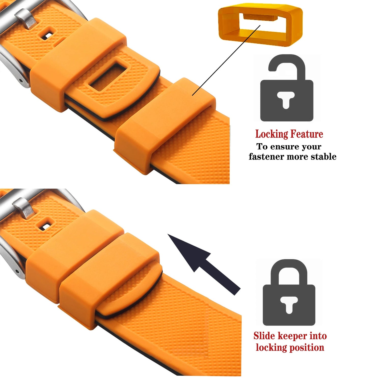 Quick Release Rubber Strap