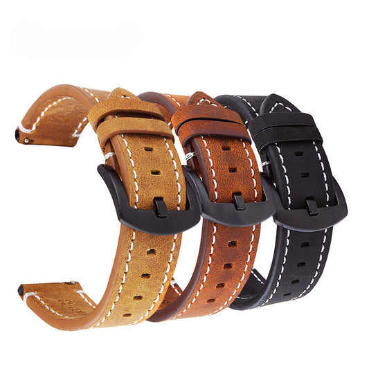 Geniune High-end retro Calf Leather Watchbands18mm 20mm 22mm Watch Strap For Watch