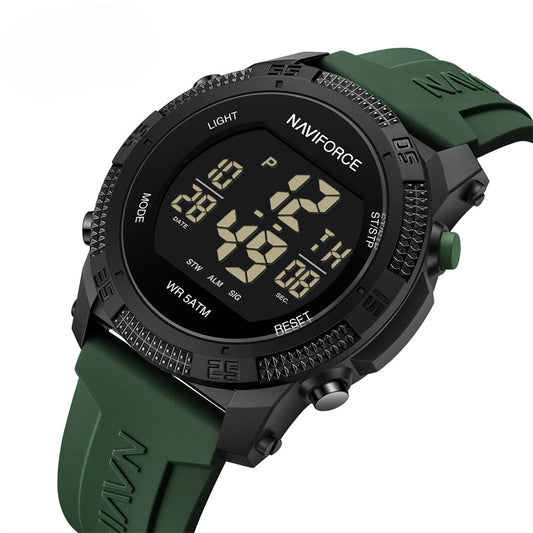 New LCD Digital Sport Watches For Men Fashion Silicone Strap Military Electronic Wristwatch Men Waterproof Watch