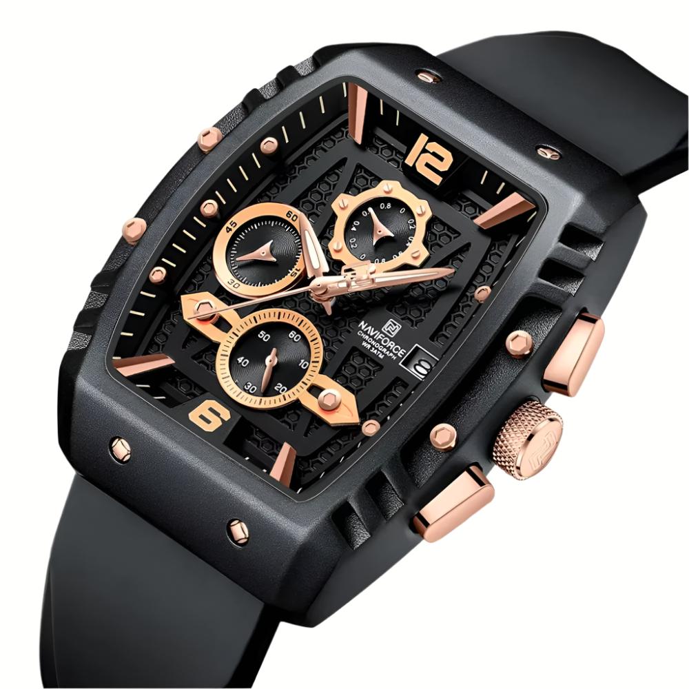 New Design Men's Watches Silicone Band Military Quartz Wristwatches Fashion Waterproof  Watch