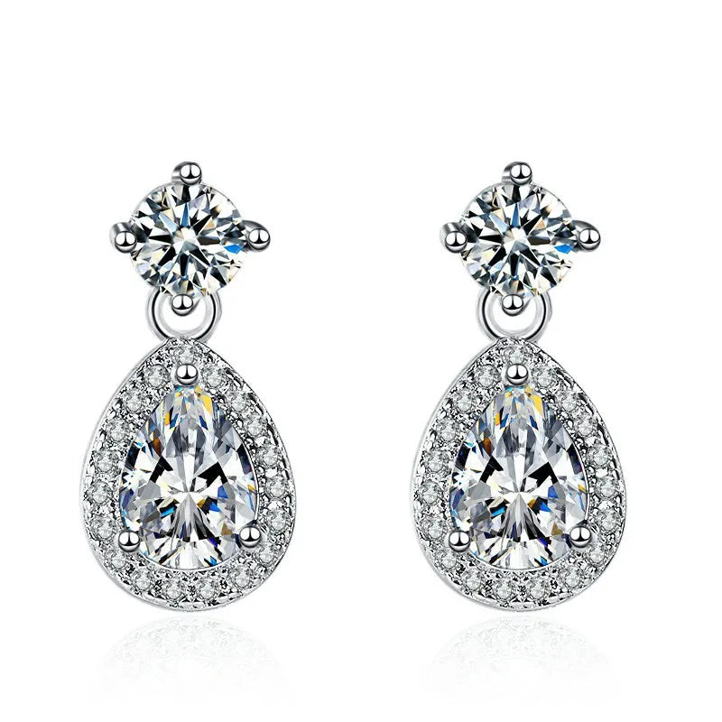 Cute Tiny Clear CZ Stud Earrings | Women’s Fashion Jewelry