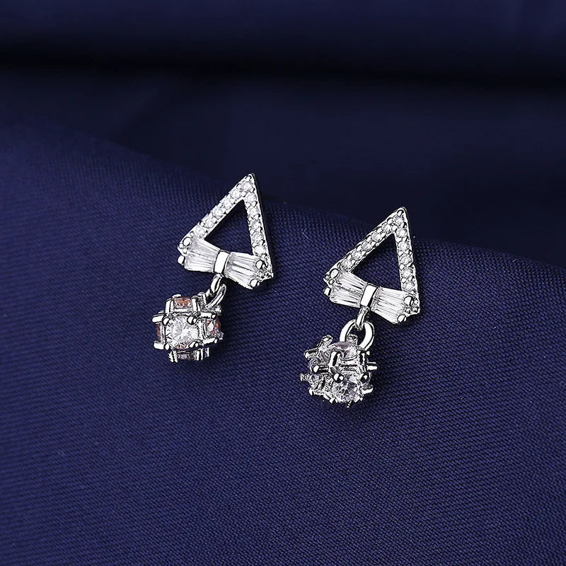 Cute Tiny Clear CZ Stud Earrings | Women’s Fashion Jewelry