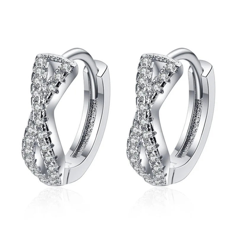 Cute Tiny Clear CZ Stud Earrings | Women’s Fashion Jewelry