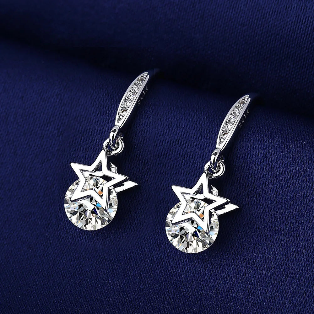 Cute Tiny Clear CZ Stud Earrings | Women’s Fashion Jewelry