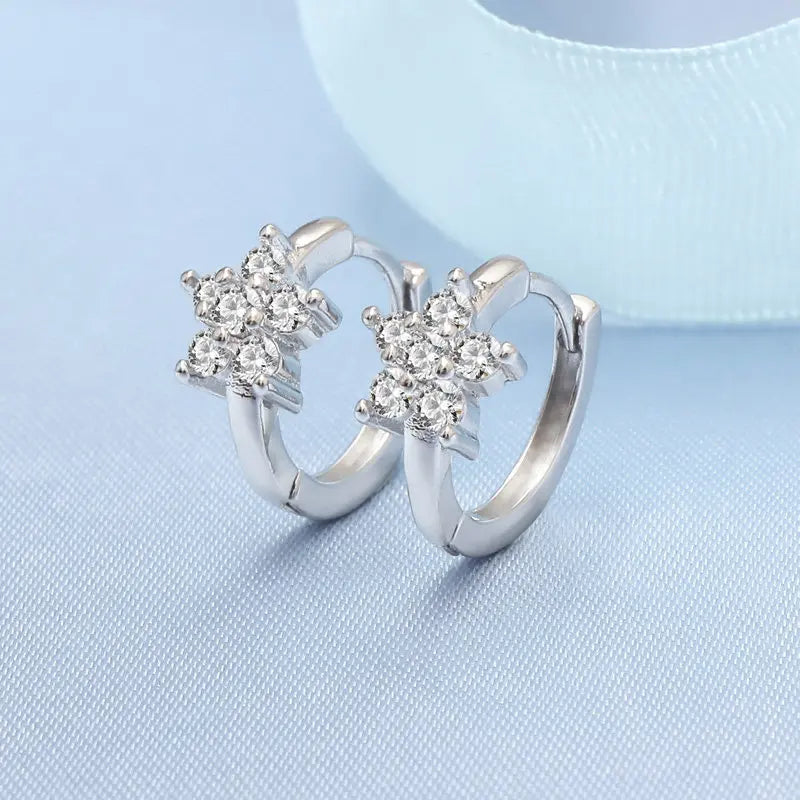 Cute Tiny Clear CZ Stud Earrings | Women’s Fashion Jewelry