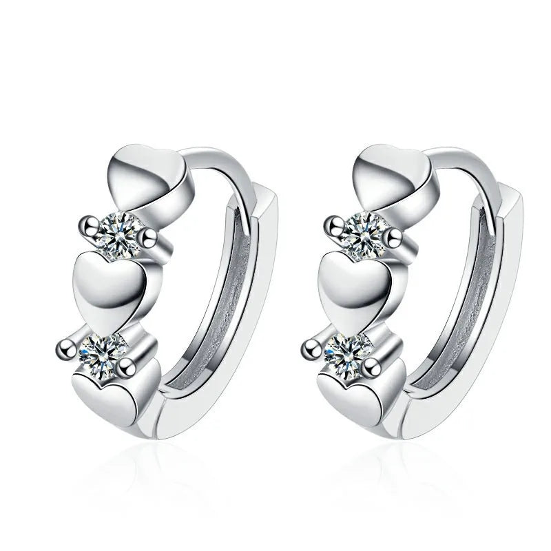 Cute Tiny Clear CZ Stud Earrings | Women’s Fashion Jewelry