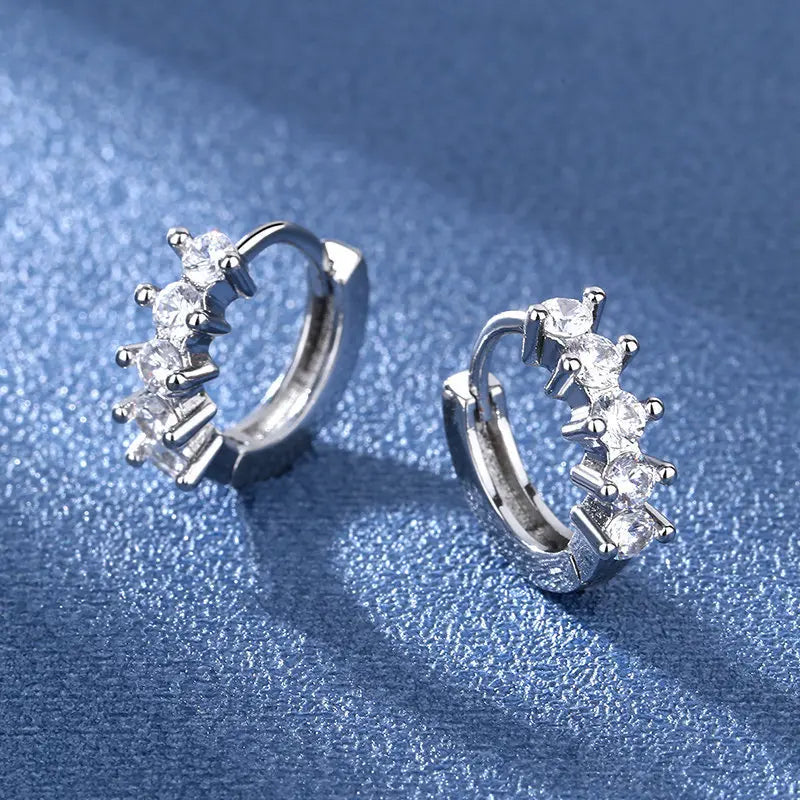 Cute Tiny Clear CZ Stud Earrings | Women’s Fashion Jewelry