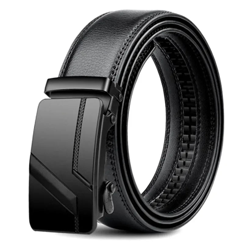 Men's PU Leather Automatic Buckle Belt