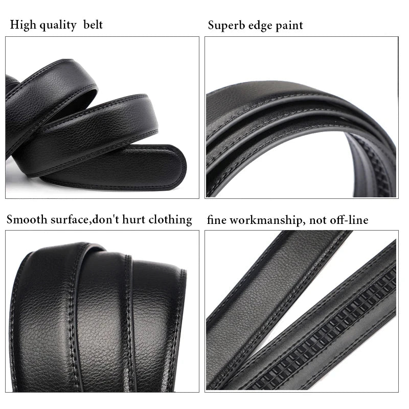 Men's PU Leather Automatic Buckle Belt