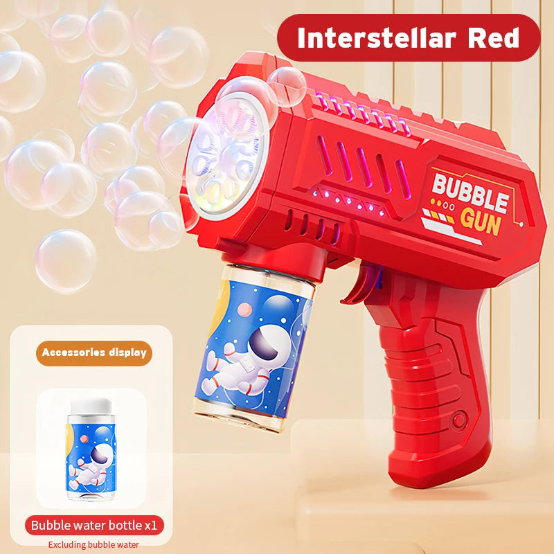 Fully automatic children's bubble machine luminous toy gift bubble gun bubble stick without battery without  bubble water